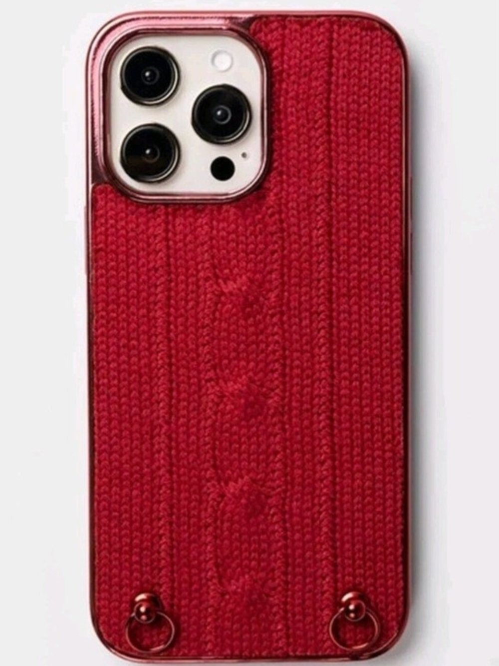 Hello Lux iPhone 16 Pro Phone Case - Knited Red Sweater